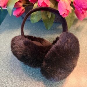 Black Faux Fur Earmuffs